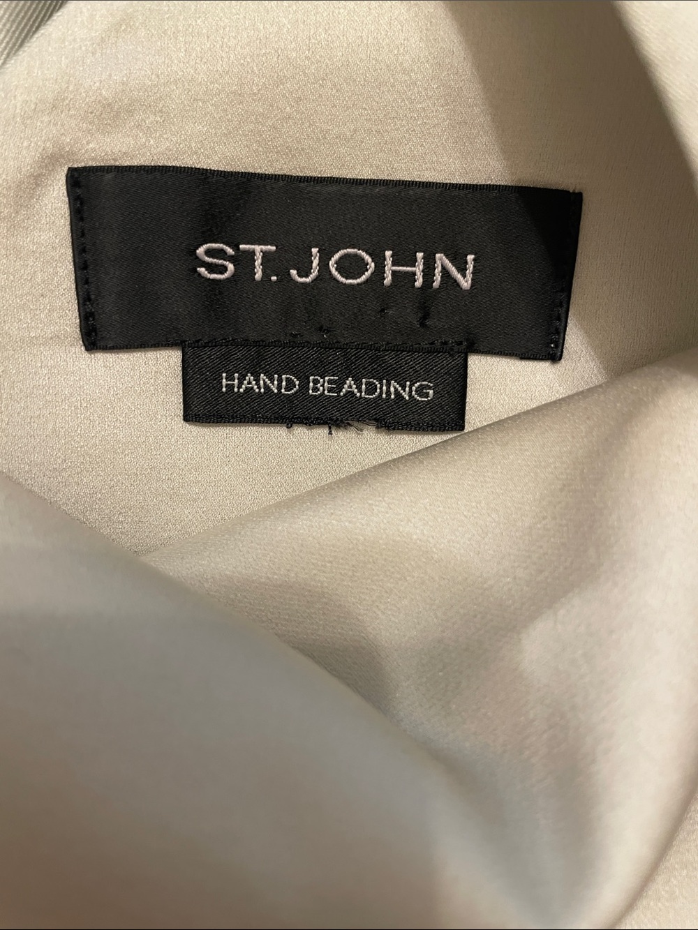 St. John Hand Beaded Silk Blend dress - Picture 5 of 9